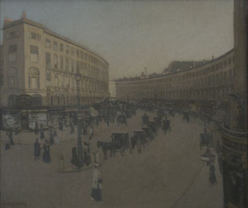 William Evelyn Osborn - Regent Street, London - oil on canvas