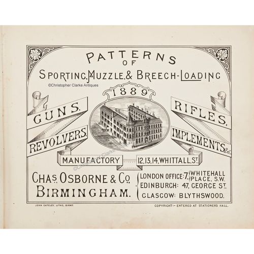 Gun Catalogue For Chas. Osborne & Co. of Birmingham