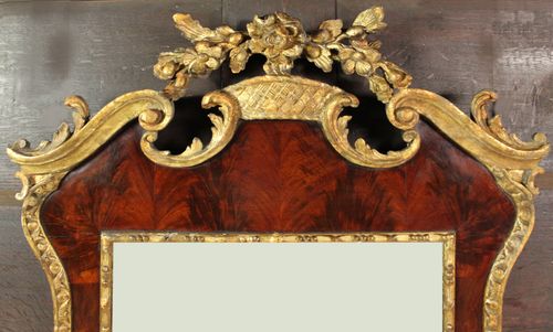 Antique parcel gilt mirror