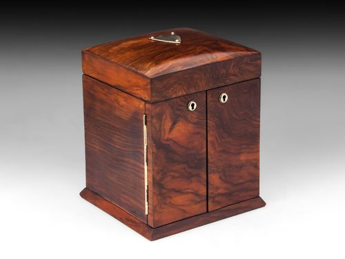 Antique Walnut Jewellery Cabinet