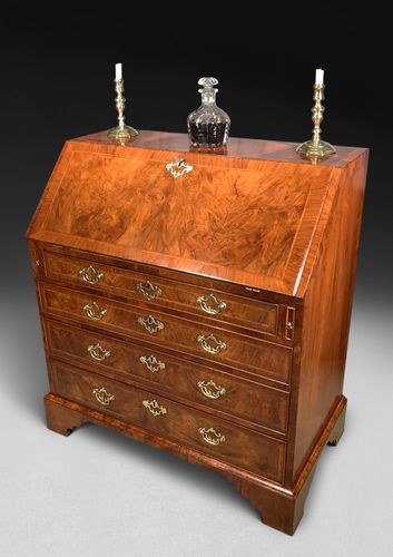 18th Century Figured Walnut Bureau