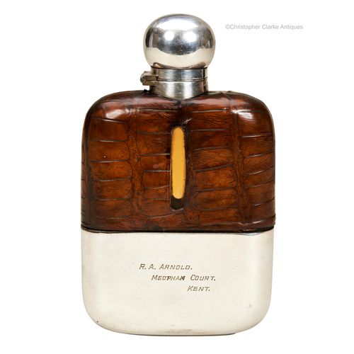 Goldsmiths & Silversmith Co. Spirit or Hip Flask