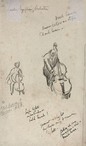 Lord Methuen - The Double Bass - pencil