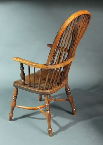 Pair of Yew Wood Windsor Chairs