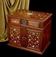 A Walnut table cabinet, English c.1670