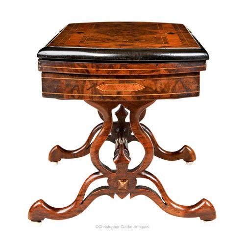 Victorian, Miniature Walnut Games Table