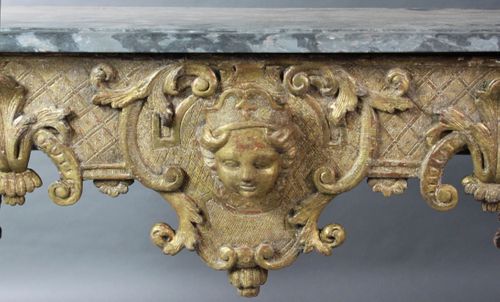 Giltwood console table