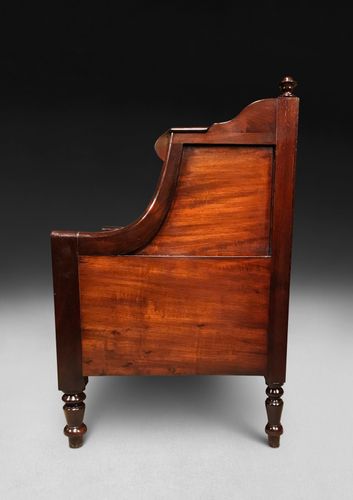A Very Close Pair Of Regency Mahogany Bedside Cabinets