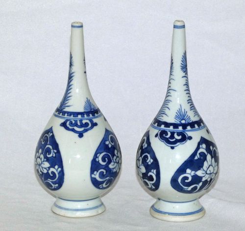 Kangxi early 18th century Pair of Rosewater Sprinklers