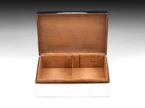 Sterling Silver Shagreen Cigar Box