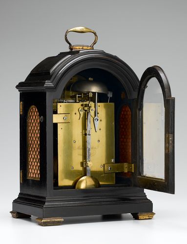 Fine George III ebonised table clock. Circa 1809