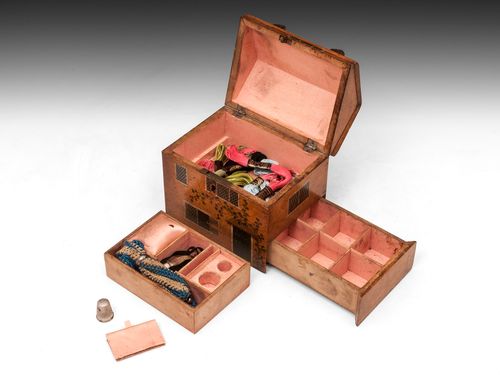 Folk House Sewing Box