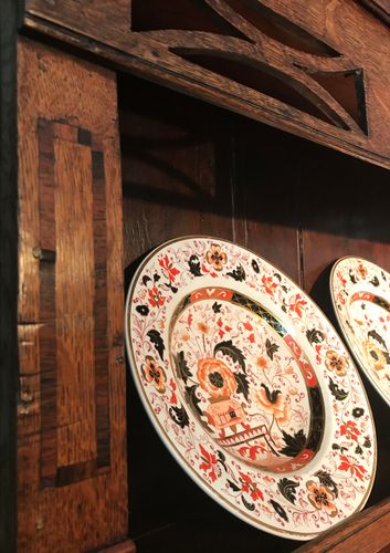 George III Inlaid Oak Welsh Dresser