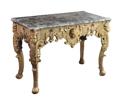 Giltwood console table