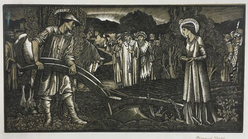Bernard Sleigh - Piers Plowman - woodcut