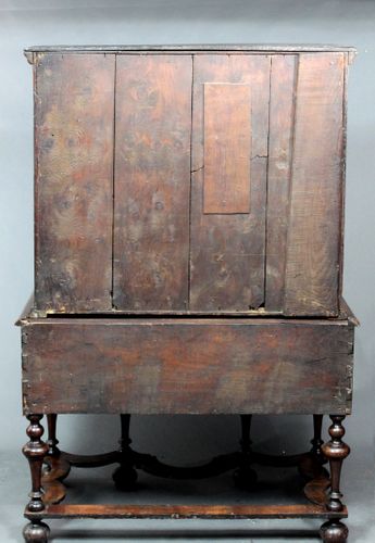 Queen Anne Walnut Chest on Stand