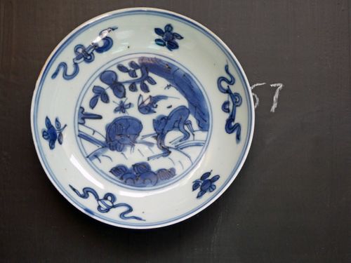 Ming 16th century Blue and White Small Plate