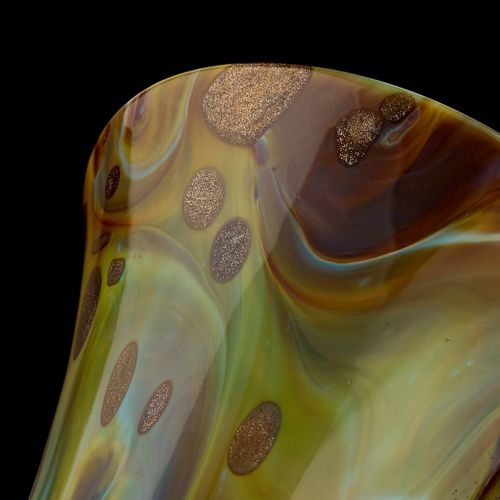 A Chalcedony Glass Beaker, with Aventurine Inclusions; Venice, 17th century