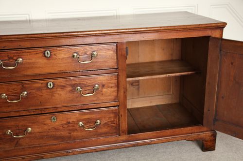 Antique Georgian Pine Enclosed Dresser/Sideboard