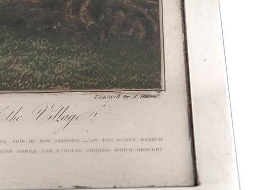 Silver Cigar Box "The First Steeple-Chase on Record"