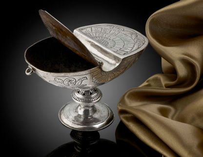 A rare Silver Incense Boat Spanish Colonial c.1680