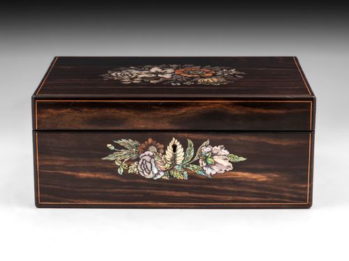 Antique Coromandel Sewing Box