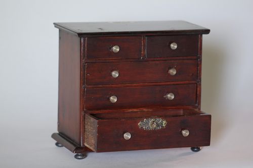 Antique Miniature Chest of Drawers Money Box
