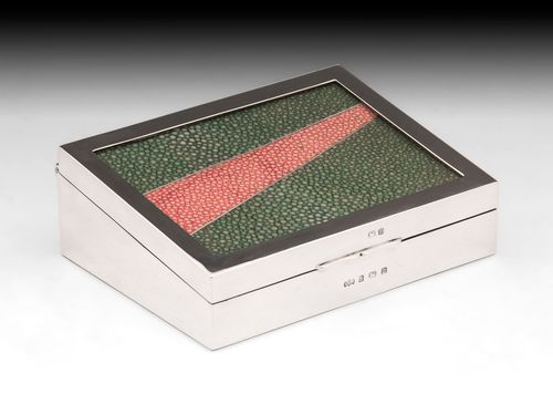 Glazed Shagreen Cigar Box