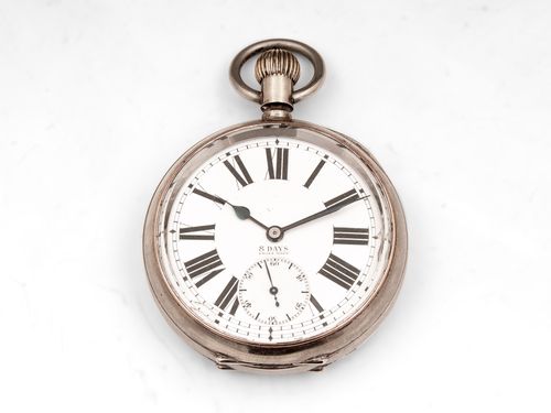 Glass Clock Inkwell