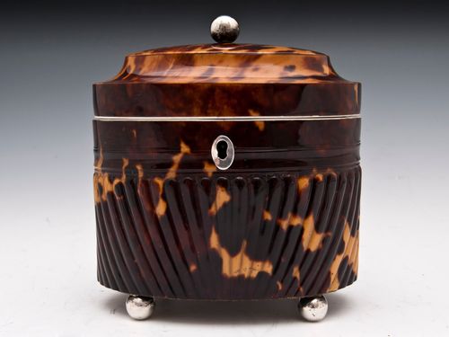 Pressed Oval Tea Caddy