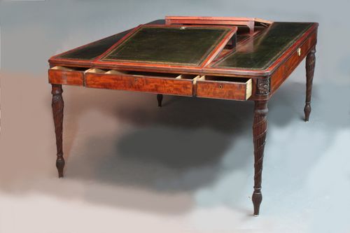 Fine George III Mahogany Partners Writing Table