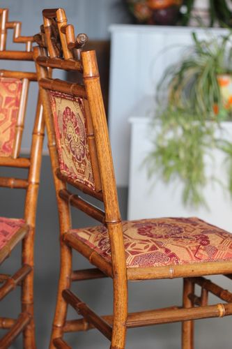 Pair of Victorian Bamboo Side Chairs