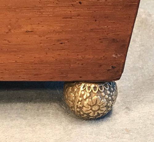 Regency Rosewood Tea Caddy of Sarcophagus Form