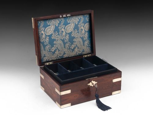 Antique Kingwood Jewellery Box