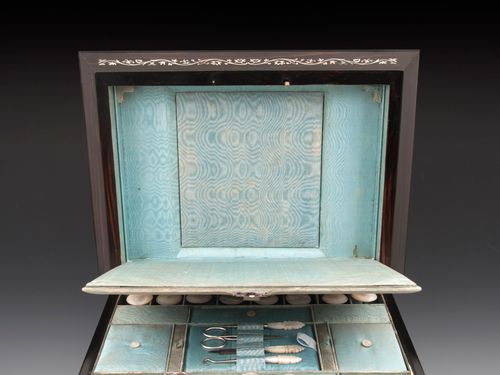 Ebony Sewing Jewellery Writing Cabinet