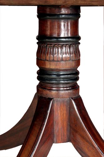 George III four pedestal dining table