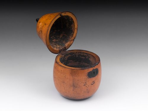 Pear Antique Tea Caddy
