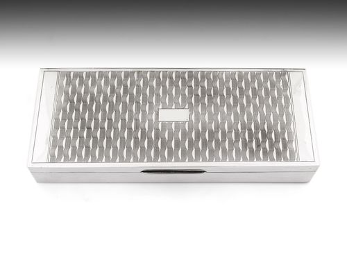 Art Deco Silver Cigar Box