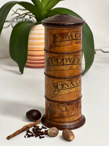 19th Century Treen Spice Tower