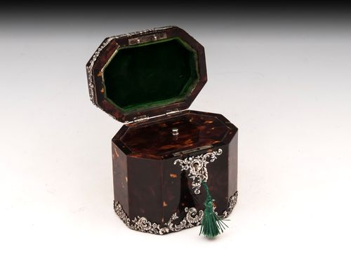 Tortoiseshell Tea Caddy