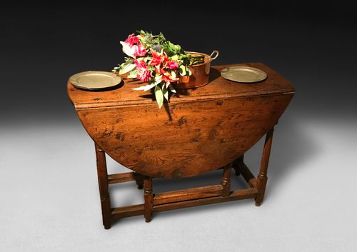 Late 17th.Century Oak Gate-Legged Table