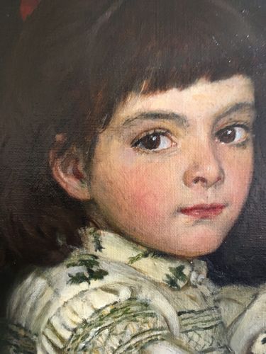 William Hippon Gadsby - Girl in an Aesthetic Interior - oil on canvas