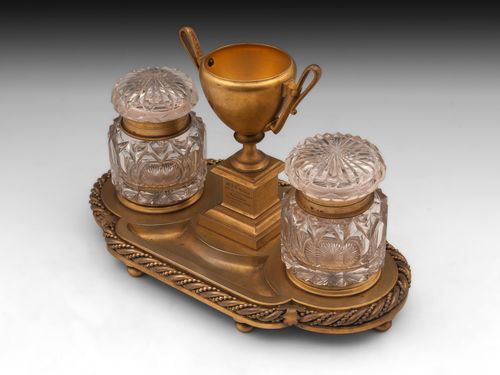 Bronze Gilded Inkstand