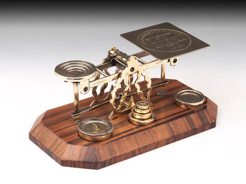 S. Mordan & Co Brass Postal Scales