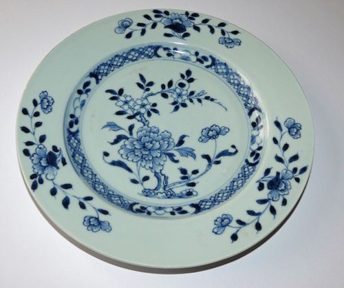 Nanking Cargo Blue and White Plate