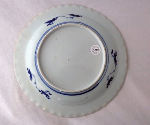 Kangxi Blue and White porcelain 'Deshima' Plate