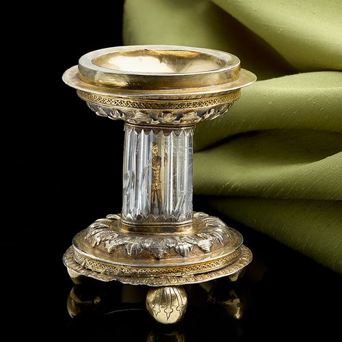 Antique Silver Gilt Standing Salt English 1550