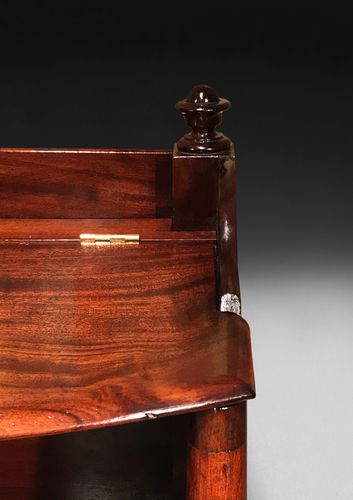 A Very Close Pair Of Regency Mahogany Bedside Cabinets