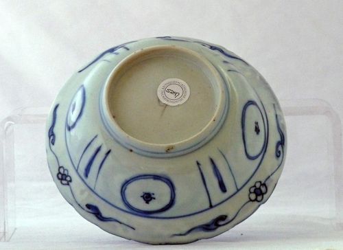 Ming blue and white kraak bowl