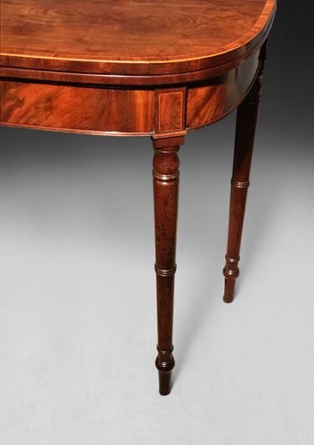 Sheraton Mahogany Card table